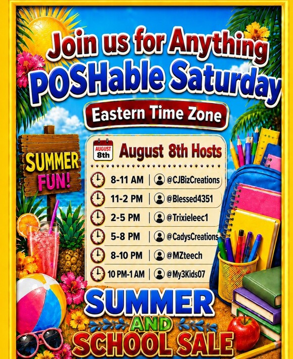 Other - Anything POSHable! Saturday Train Share Show - All Day Coast to Coast Hosts